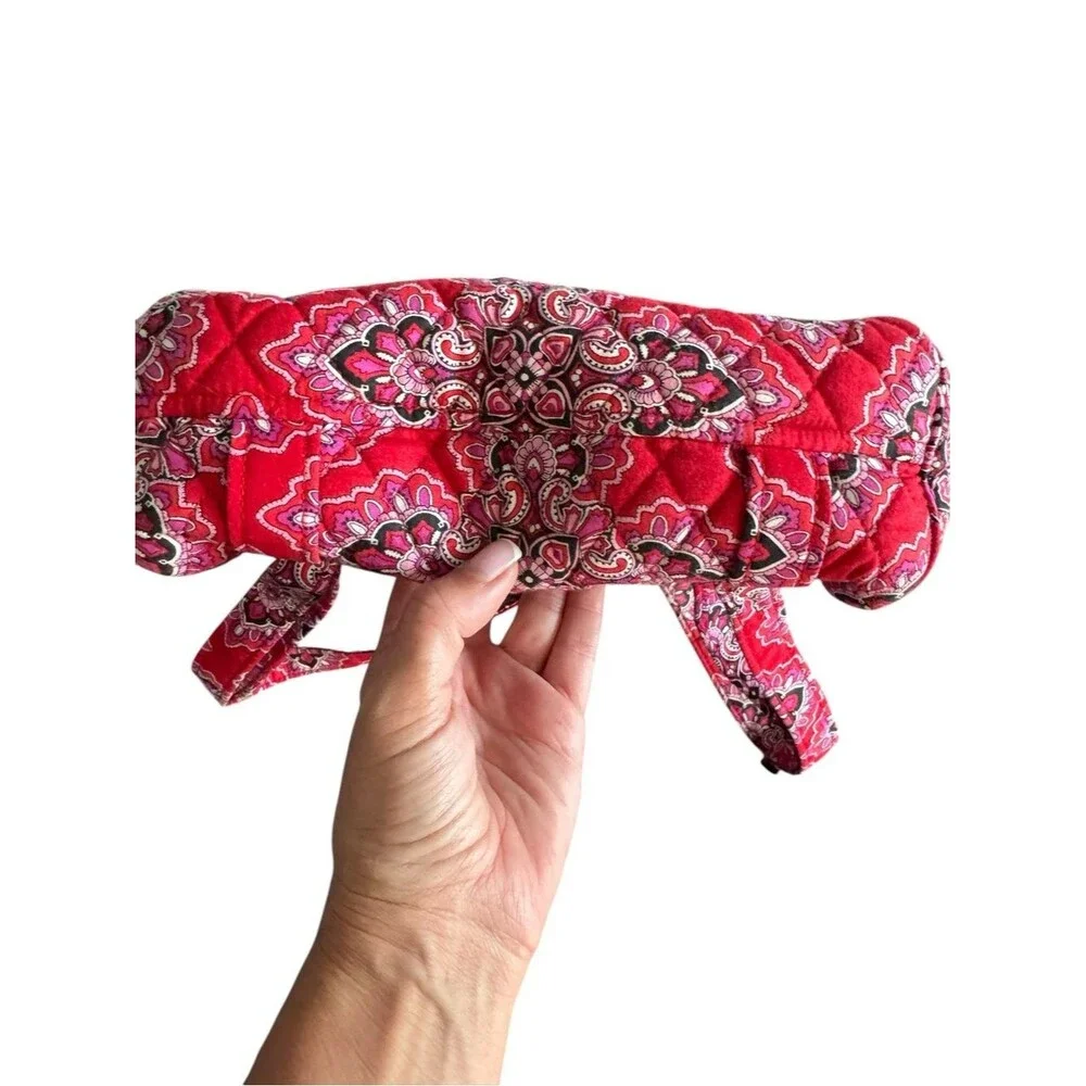 Vera Bradley Red Quilted Floral Paisley Backpack